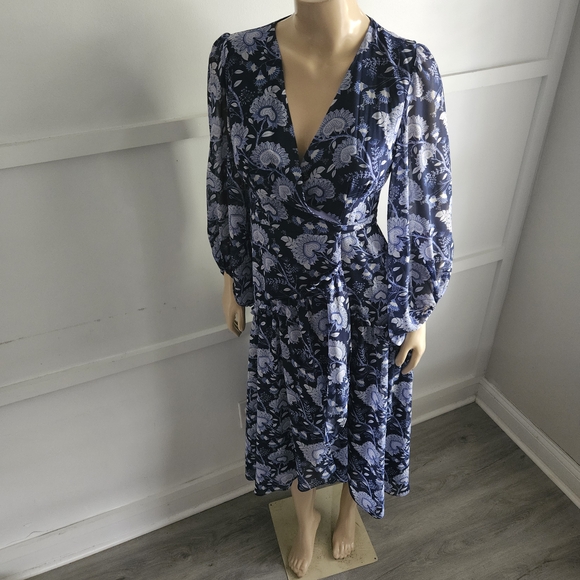 Anthropologie Hutch Geo Paisley Floral Wrap Maxi Dress Size:S - Picture 4 of 8